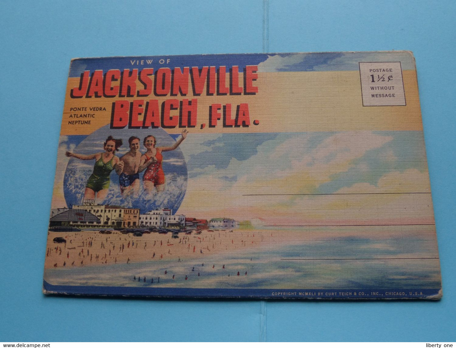 JACKSONVILLE BEACH, Fla ( See / Voir Scans For Detail ) Curt Teich ( Souvenir Folder > With Views ) ! - Jacksonville