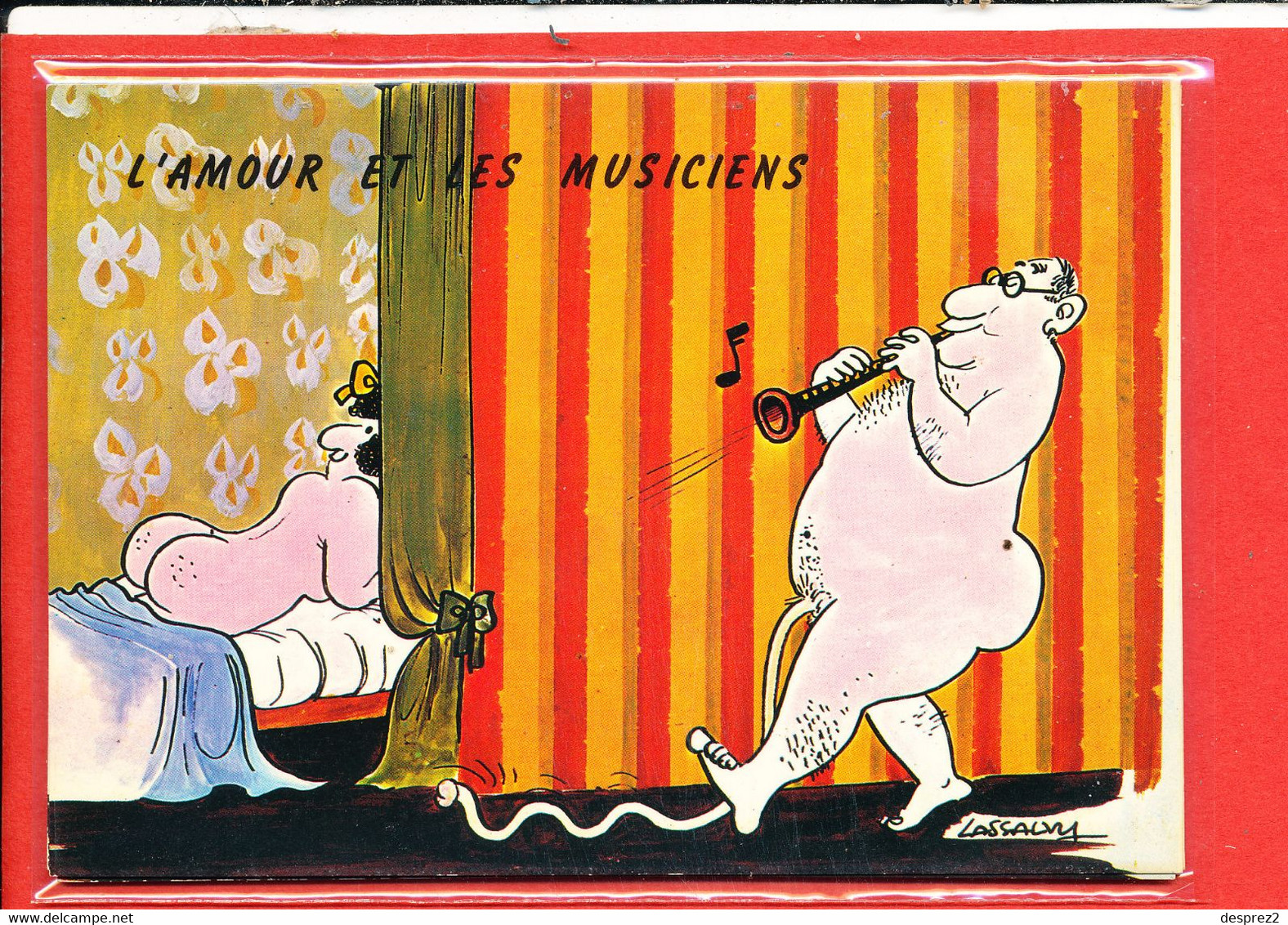 Amour Et Musicien * Illustrateur LASSALVY *  Cp Animée         Format 15 Cm X 10.5 Cm - Lassalvy