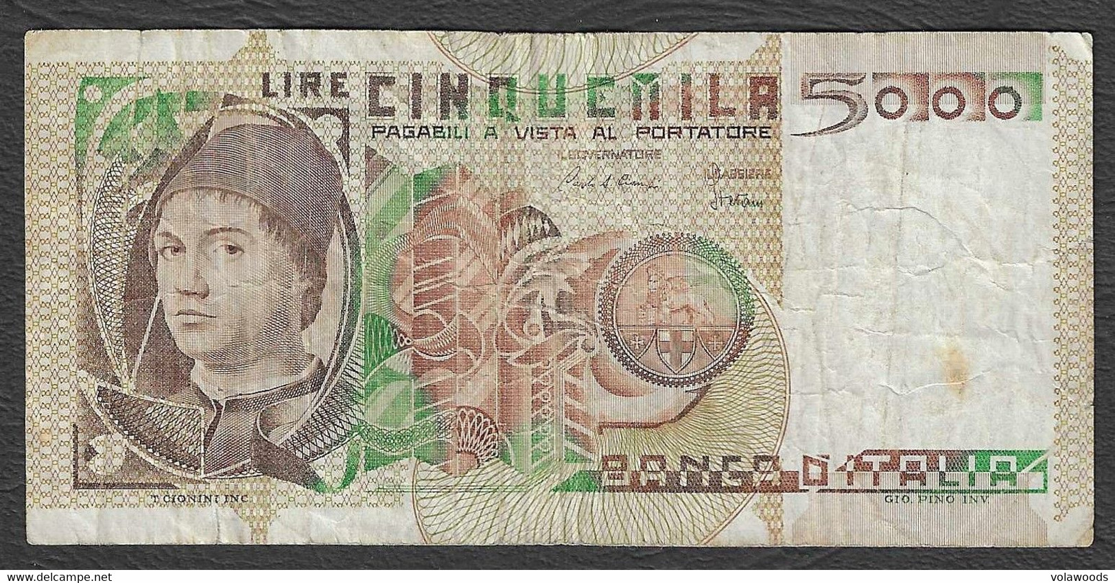 Italia - Banconota Circolata Da 5000 Lire "Antonello Da Messina" P-105b.2 - 1982 #19 - 5000 Liras