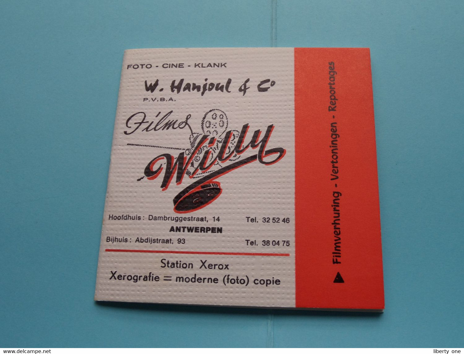 Album (klein) : W. HANJOUL & C° : Films WILLY Antwerpen ( Zie / Voir Photo ) Form. +/- 11 X 11 Cm. ! - Matériel & Accessoires