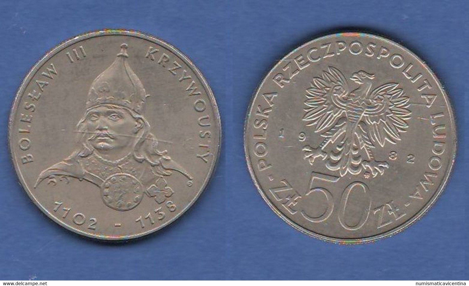 Polonia 50 Zloti 1982 Poland Polonie 50 Zlotych 1982 Polska Boleslao III° - Pologne