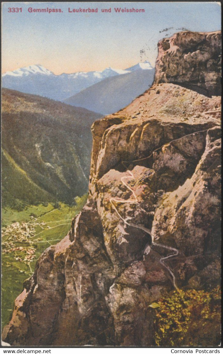 Leukerbad Und Weisshorn, Gemmipass, 1929 - Wehrli AK - Loèche-les-Bains