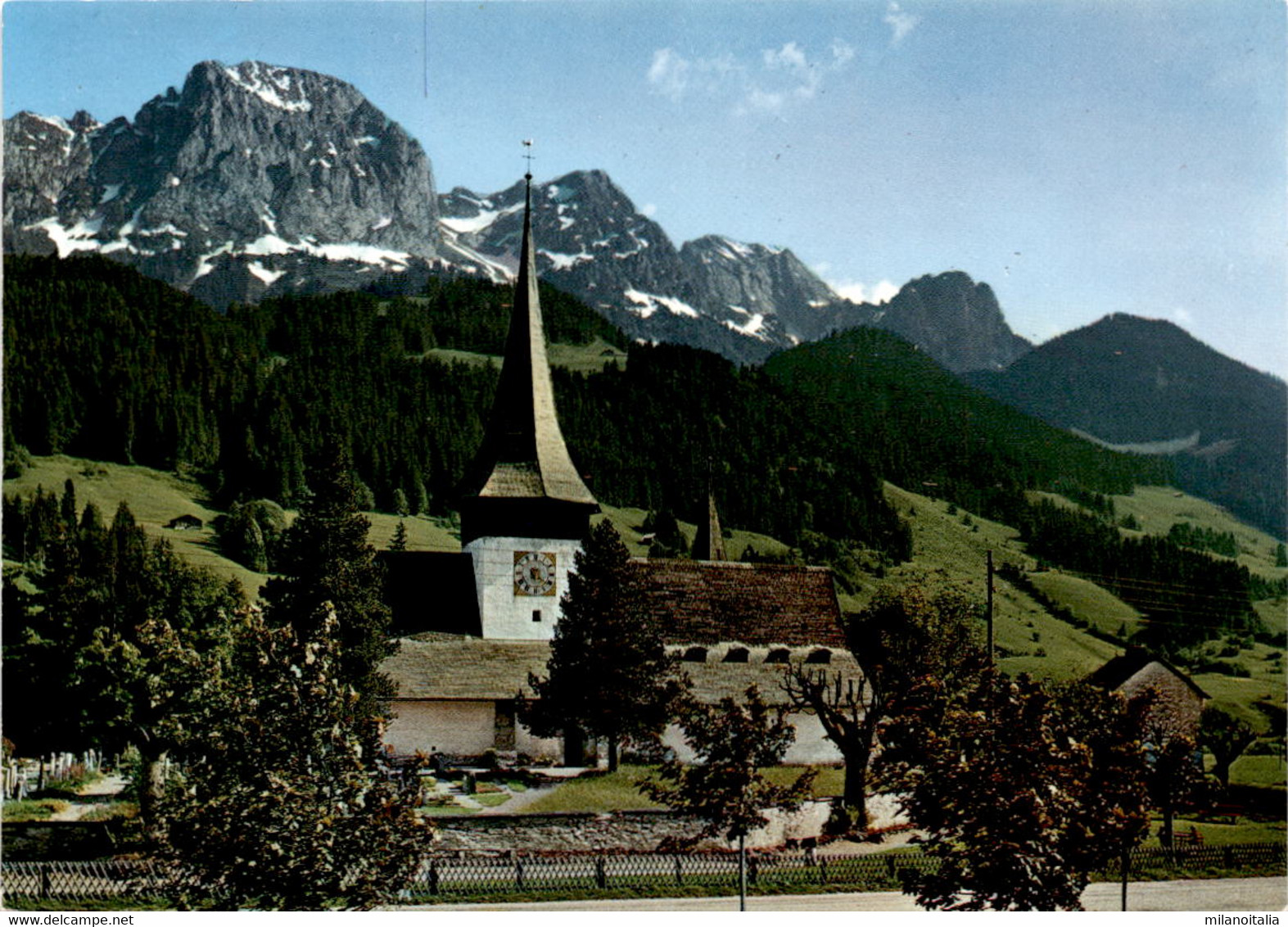 Rougemont - L'eglise Et Le Rübli (Videmanette) (9406) (a) - Rougemont