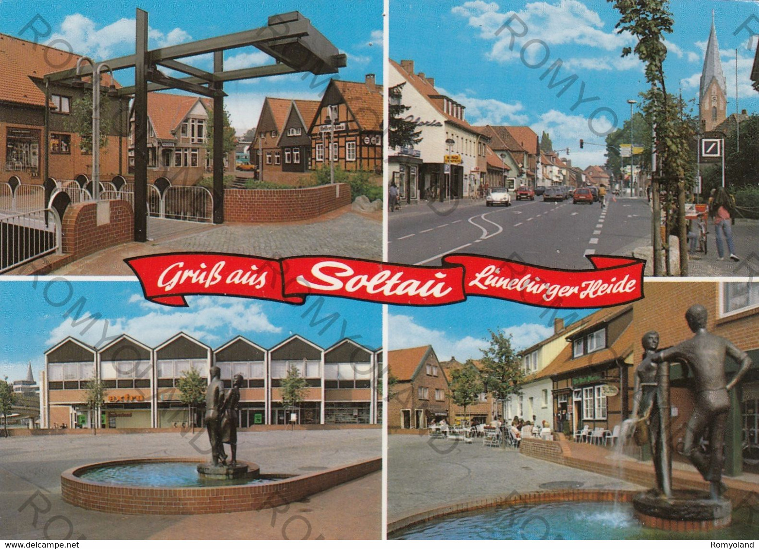 CARTOLINA  SOLTAU,NIEDERSACHSEN,GRUSS AUS SOLTAU LUNEBURGER HEIDE,VIAGGIATA 1993 - Soltau