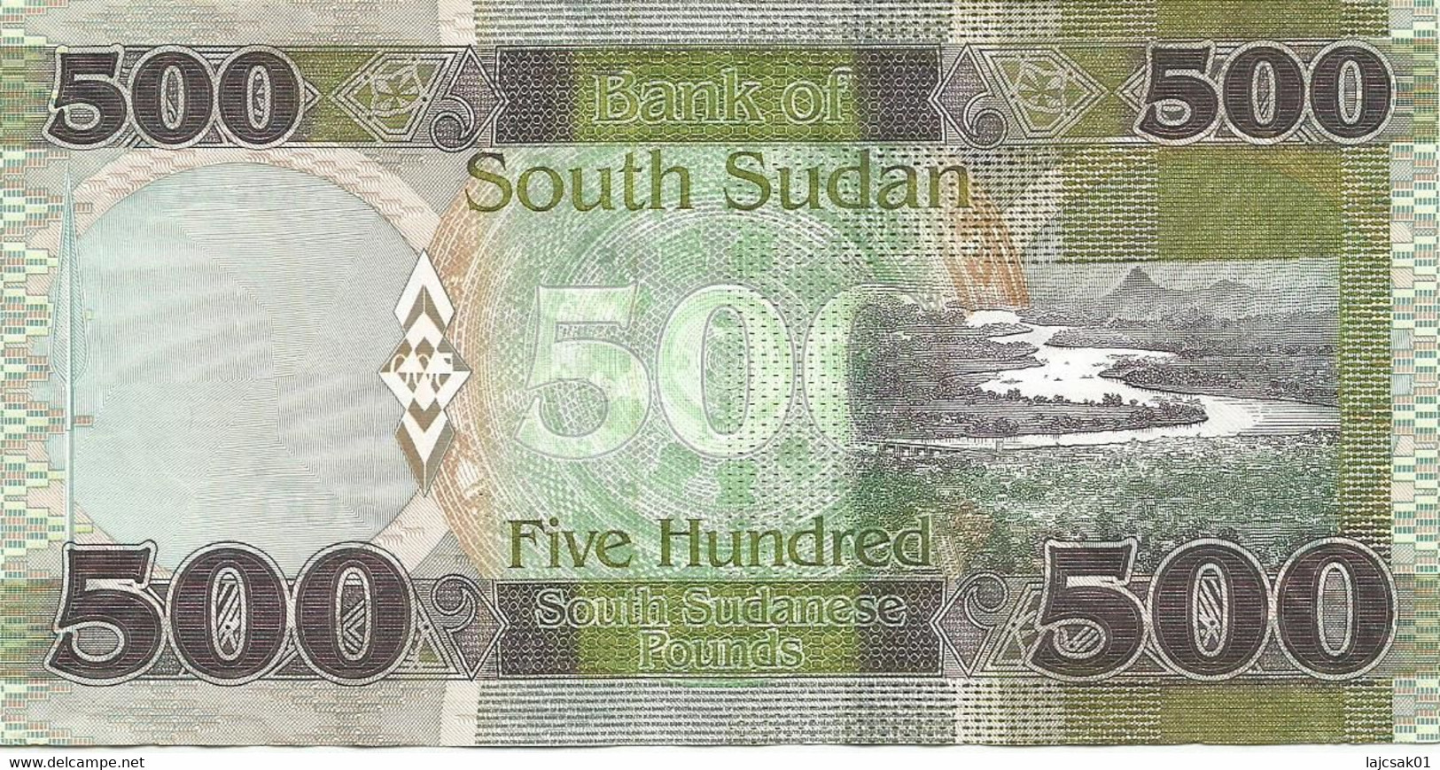 South Sudan 500 Pounds 2018. Xf - South Sudan