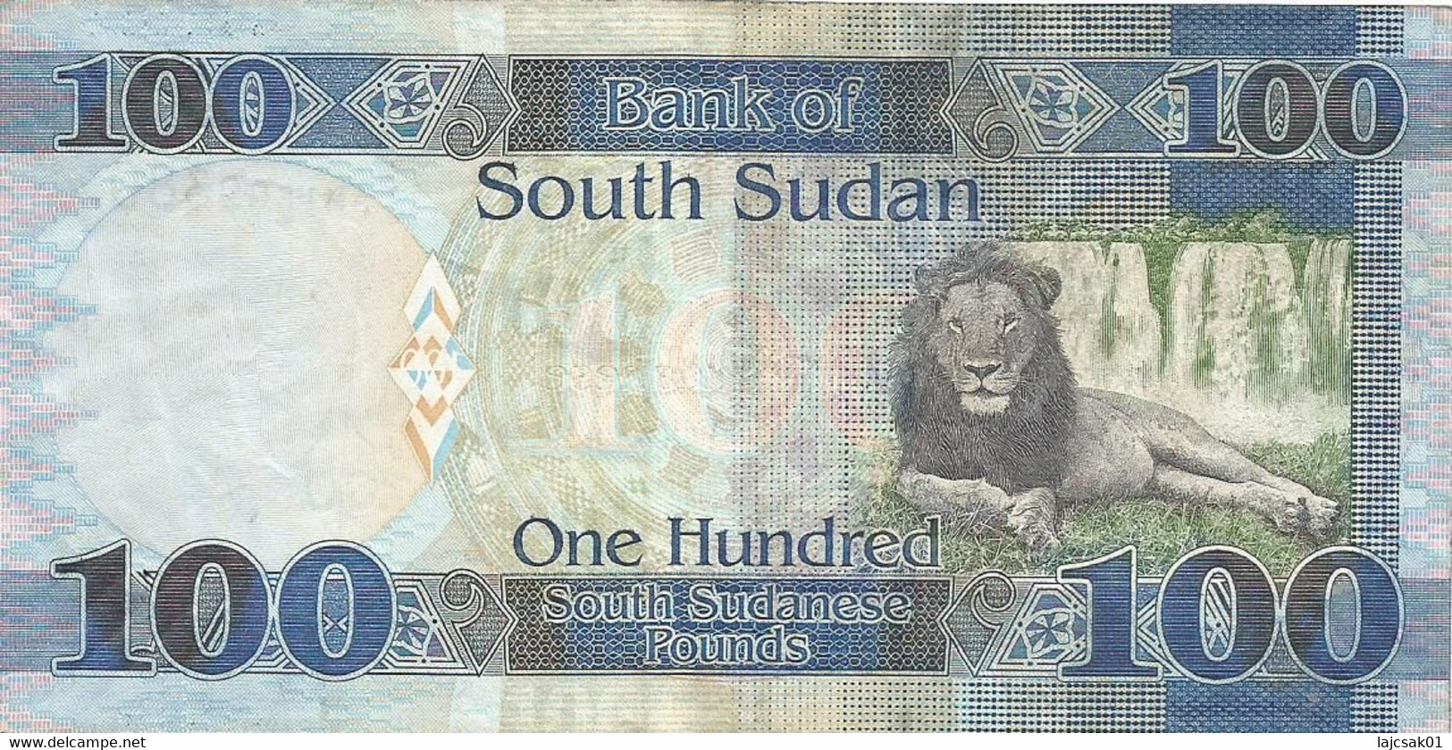 South Sudan 100 Pounds 2017. Xf - South Sudan