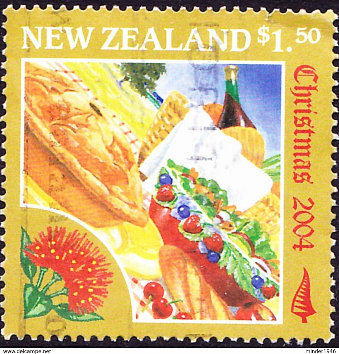 NEW ZEALAND 2004 QEII $1.50 Multicoloured, Christmas-Food SG2746 FU - Gebruikt