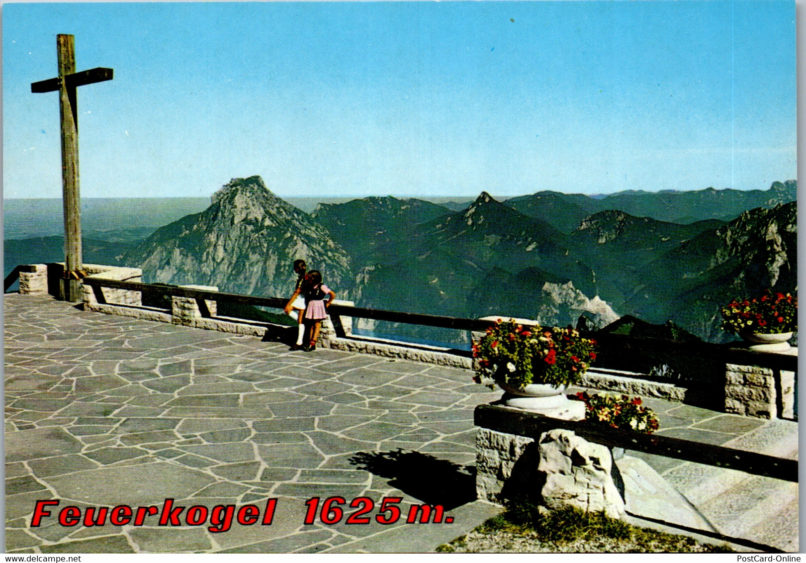 36756 - Oberösterreich - Feuerkogel , Gipfelkreuz Und Aussichtsterrasse , Traunstein , Traunsee - Nicht Gelaufen - Ebensee