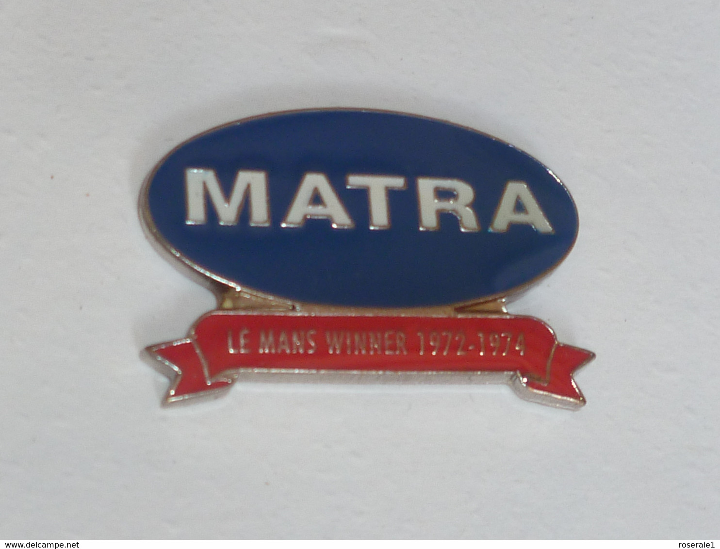 Pin's AUTOMOBILE, MATRA, LE MANS WINNER, 1972 - 1974 - Andere & Zonder Classificatie