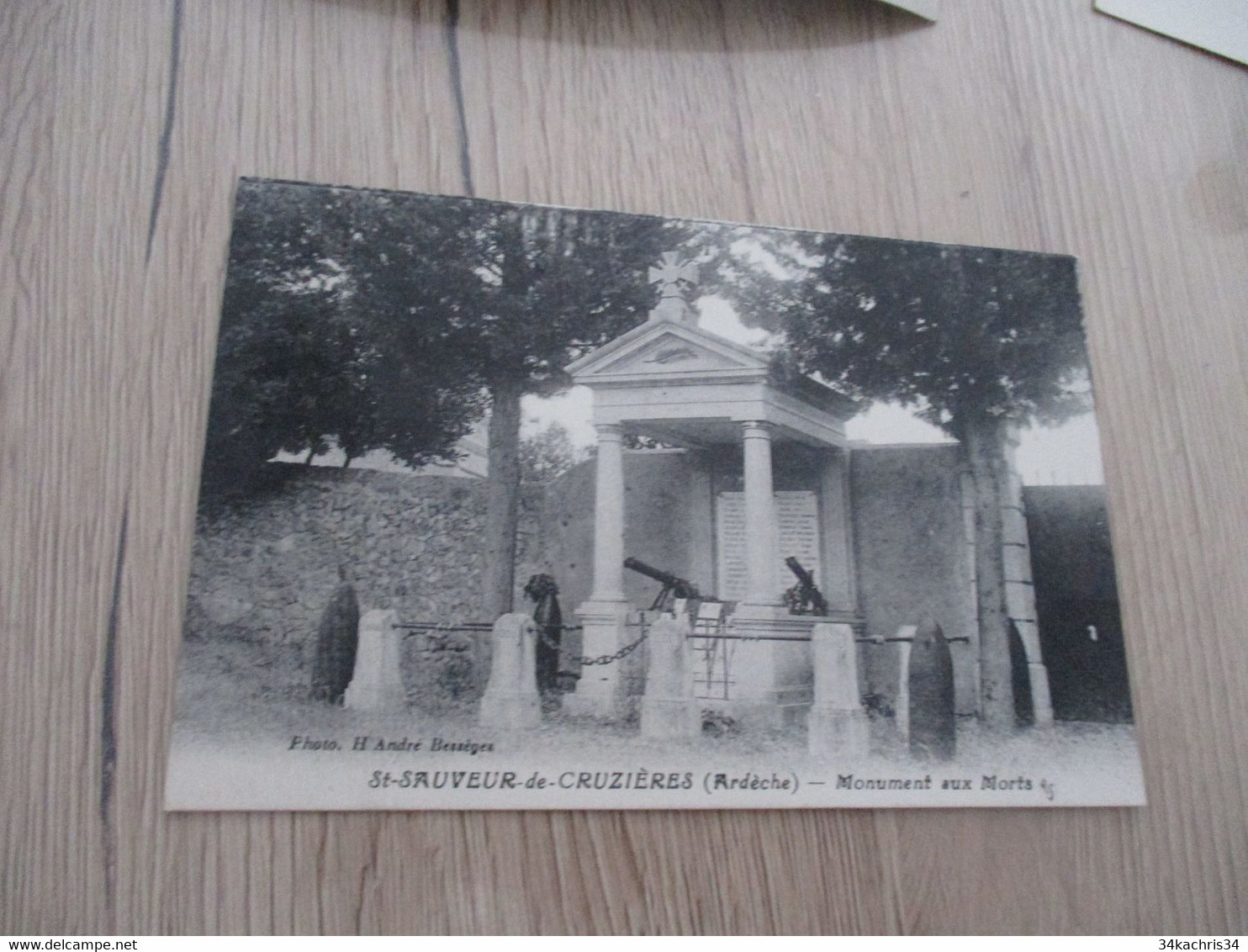 CP 07 Ardèche Saint Sauveur De Cruzières Monument Aux Morts - Otros & Sin Clasificación