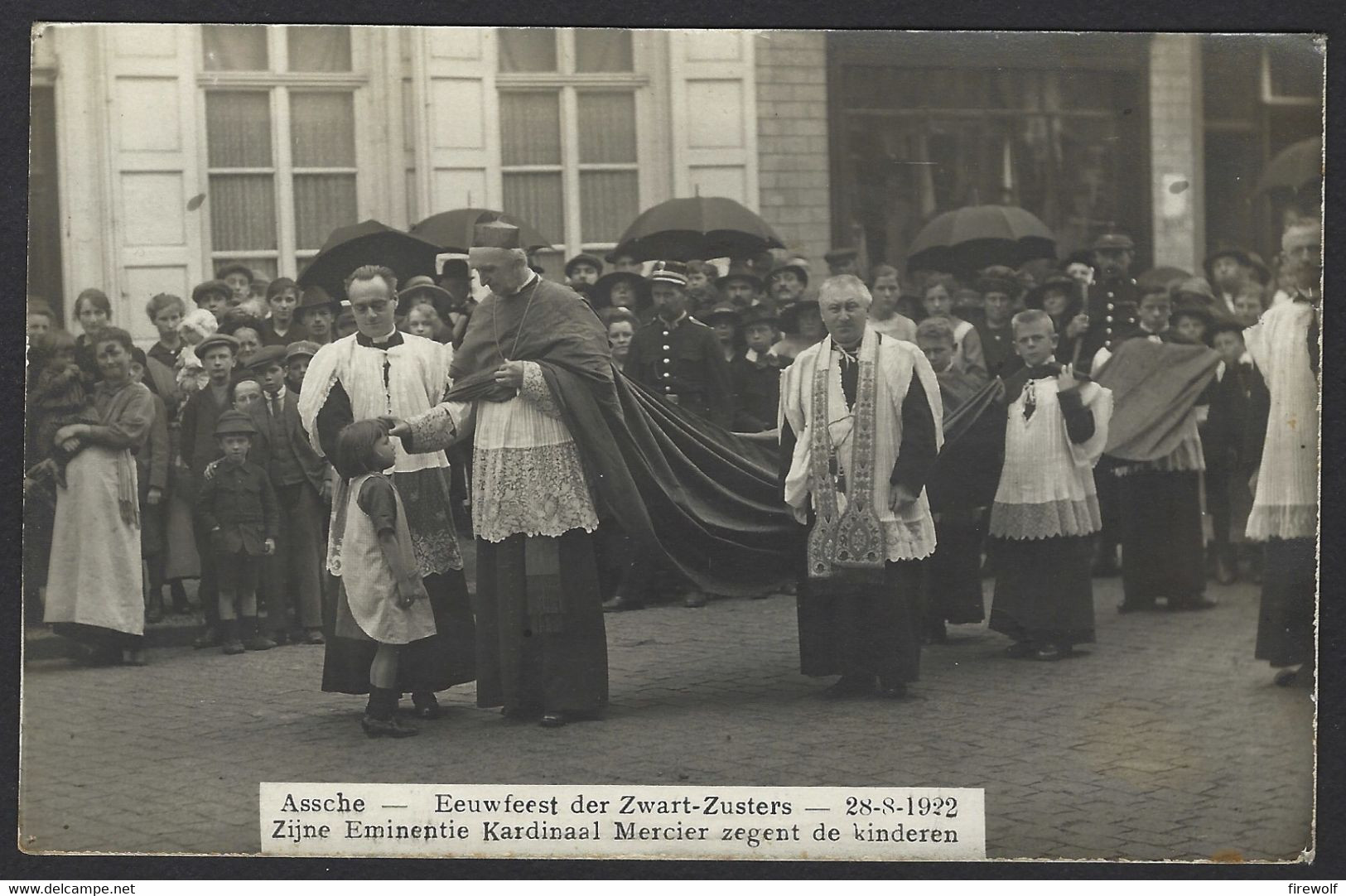 X07 - Assche - Eeuwfeest Der Zwart-Zusters - 1922 - Kardinaal Mercier - Asse