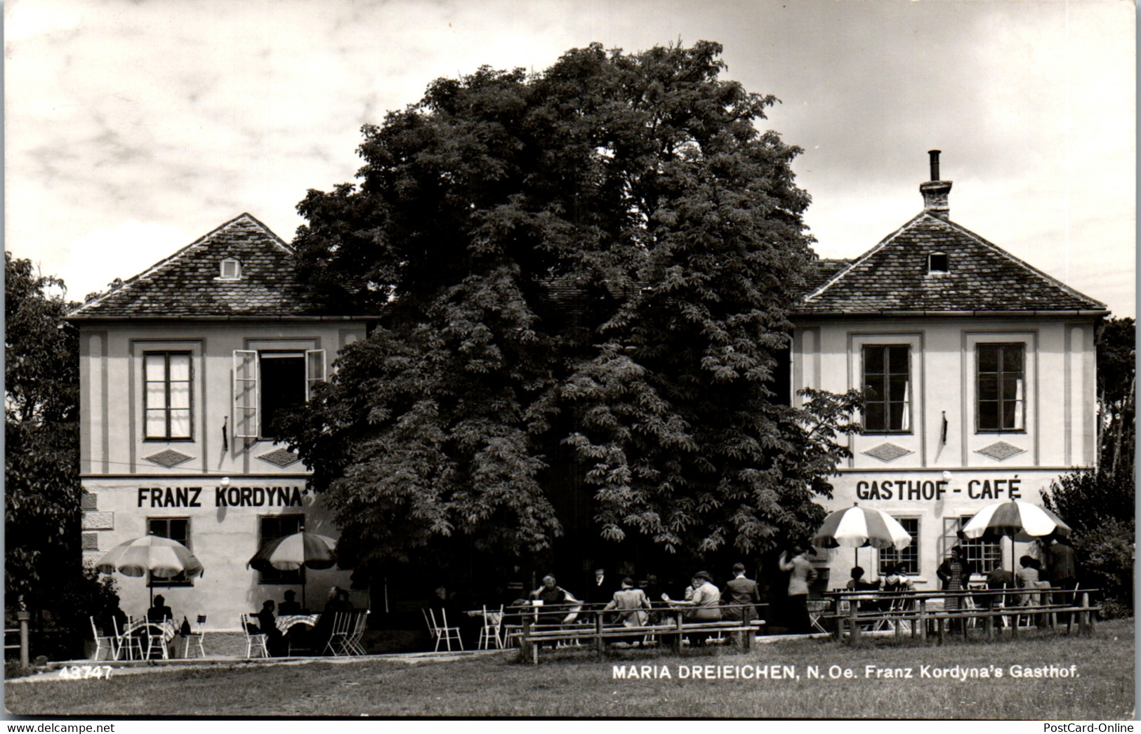 36898 - Niederösterreich - Maria Dreieichen , Franz Kordyna Gasthof Cafe - Gelaufen 1955 - Rosenburg