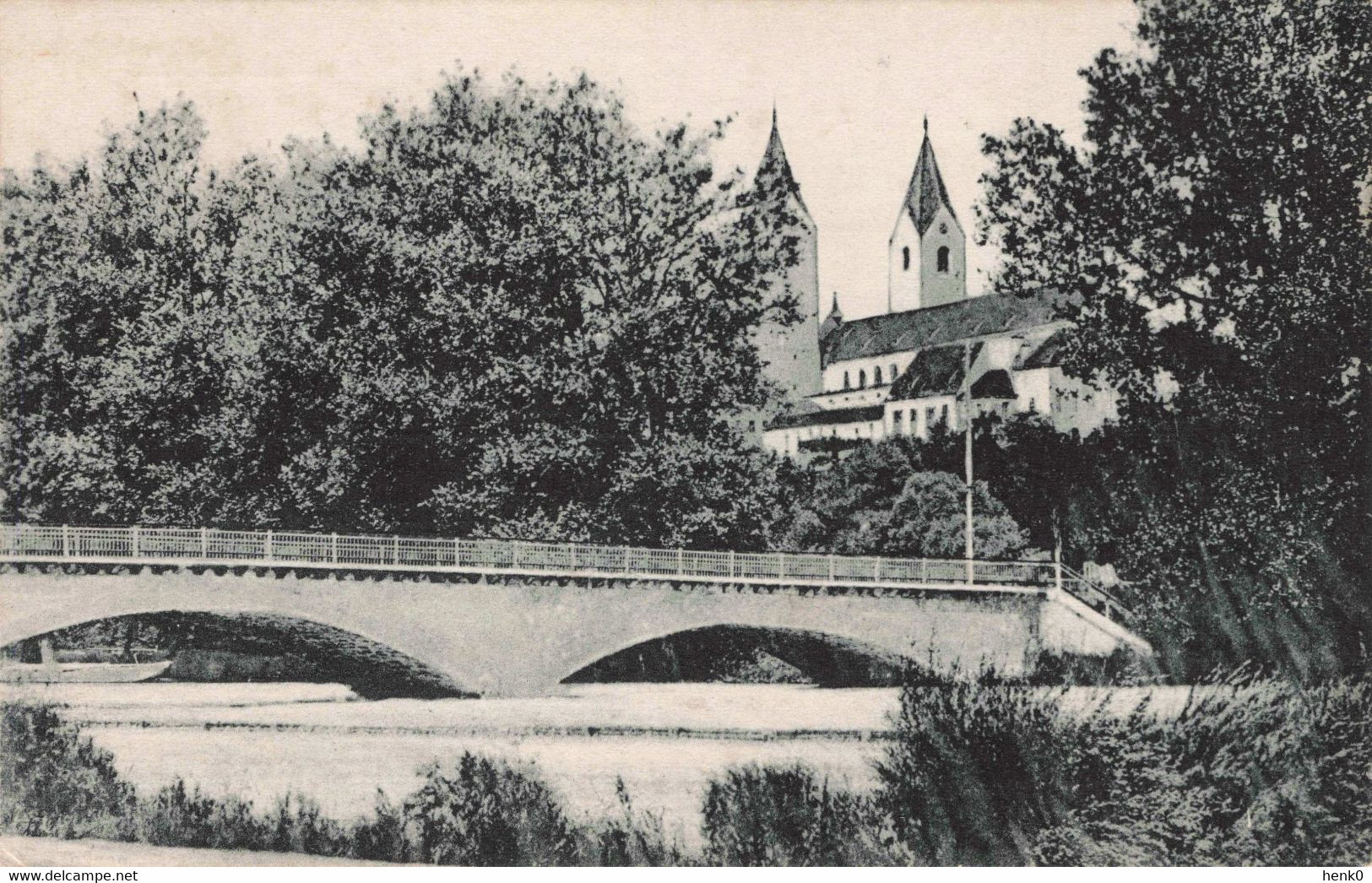 Freising Partie Bei Der Isarbrücke Werbung Reclame Amsterdam Iepenweg Brandstoffenhandel Van Vliet KL248 - Freising