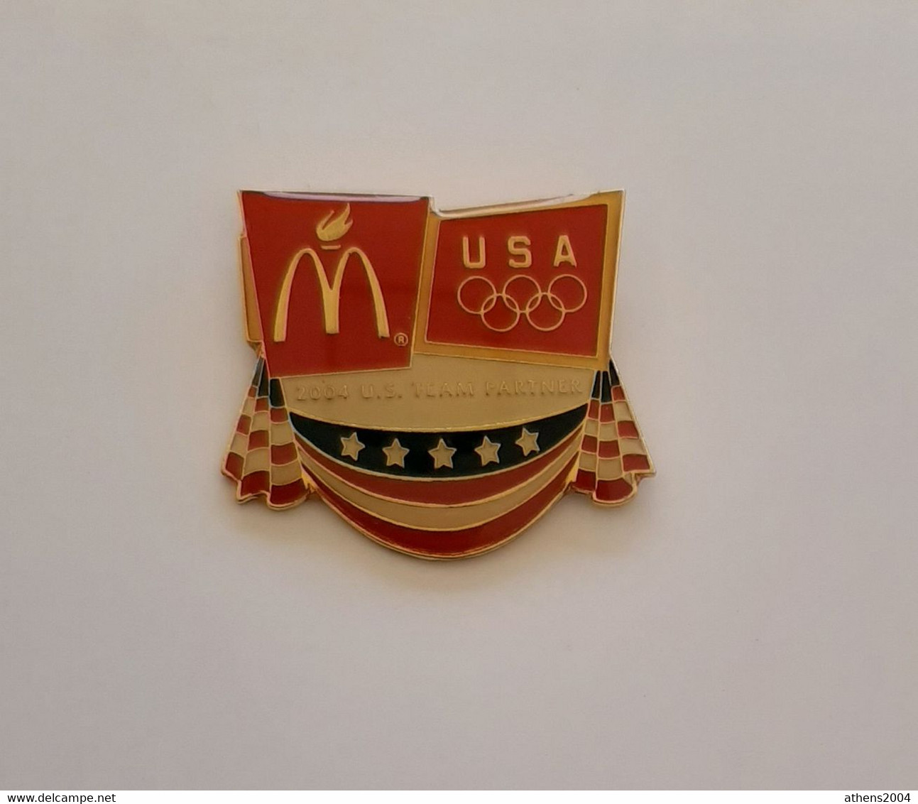 Athens 2004 Olympic Games - McDonalds Logo Pin - Jeux Olympiques