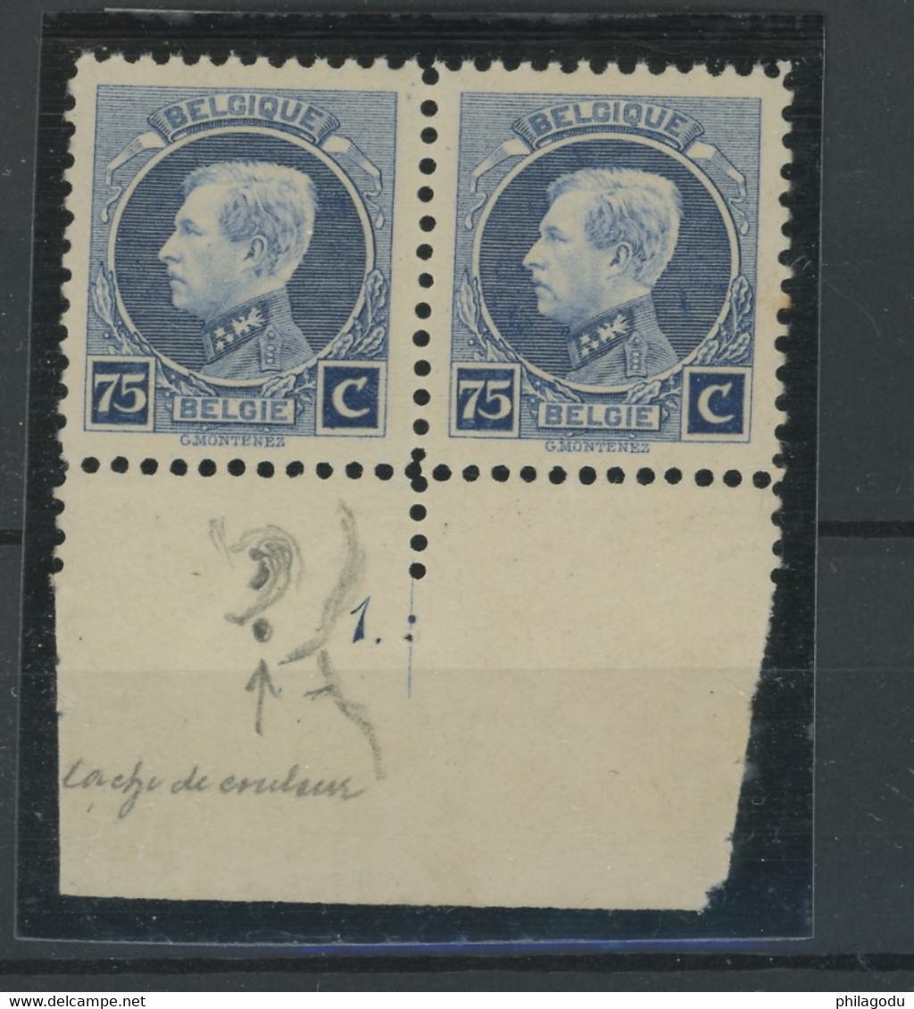 75c Montnez  213 ** SANS Charnière PLANCHE 1 Et Curio - Zonder Classificatie