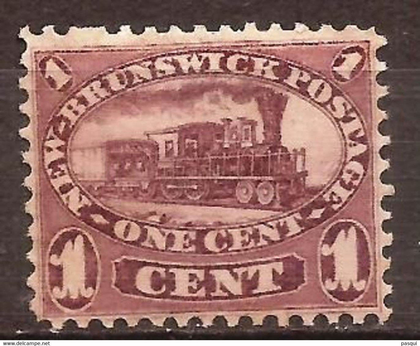 CANADA - Nuevo Brunswick -  Fx. 2710 - Yv. 4 - Locomotora A Vapor - 1860 - (*) - Unused Stamps