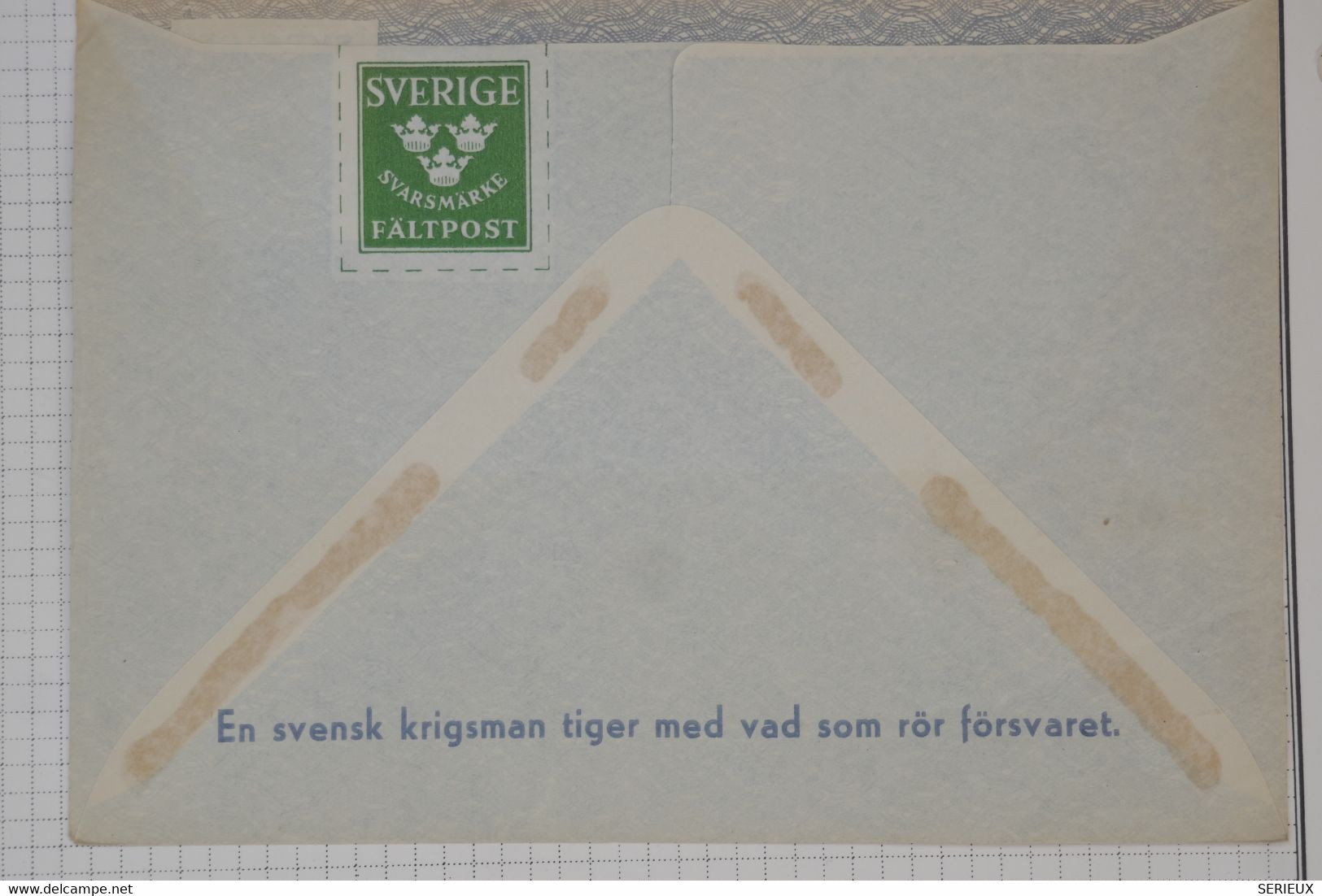 BC1 SVERIGE  BELLE LETTRE FALPOST  1944 MILITARBREV+++   NON VOYAGEE  ++NEUVE + - Militares