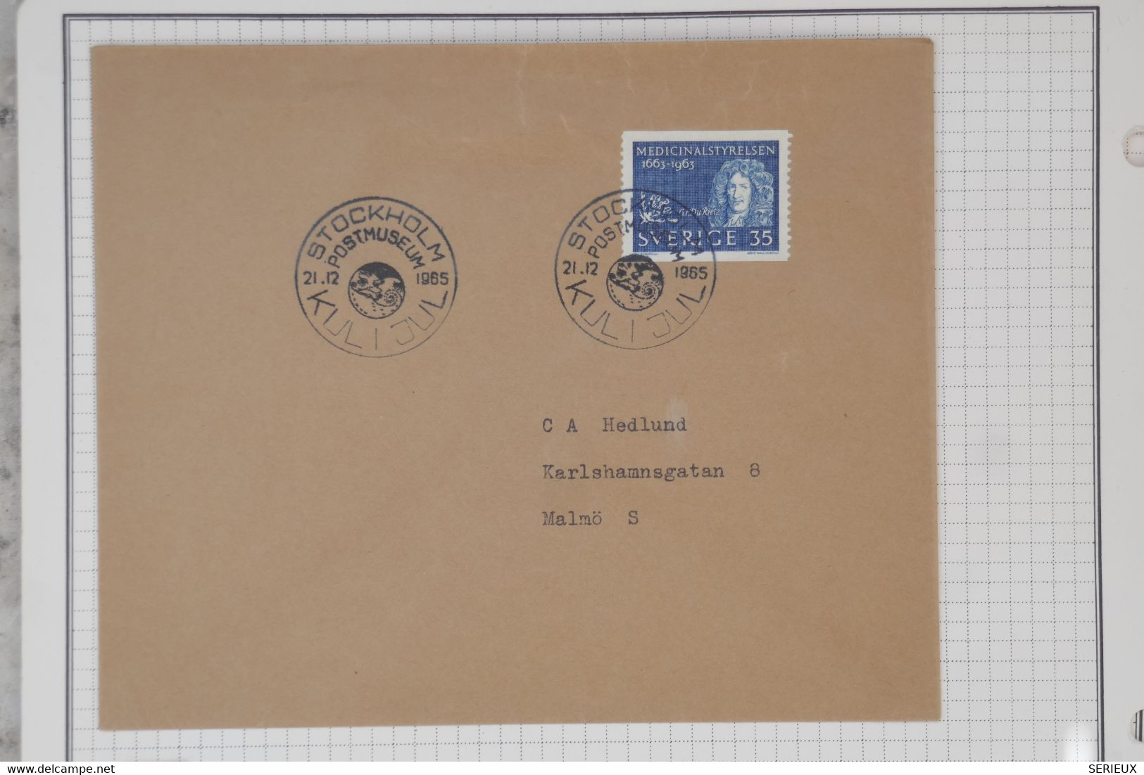 BC1 SVERIGE  BELLE LETTRE CURIOSITé 1965 STOCKHOLM  KULIJUL ++MALMO +AFFRANCH. PLAISANT - Variétés Et Curiosités