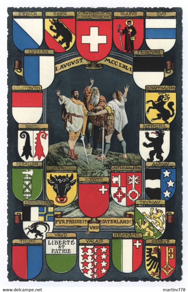 Schweizerische Eidgenossenschaft Wappen Photoglob - Risch-Rotkreuz