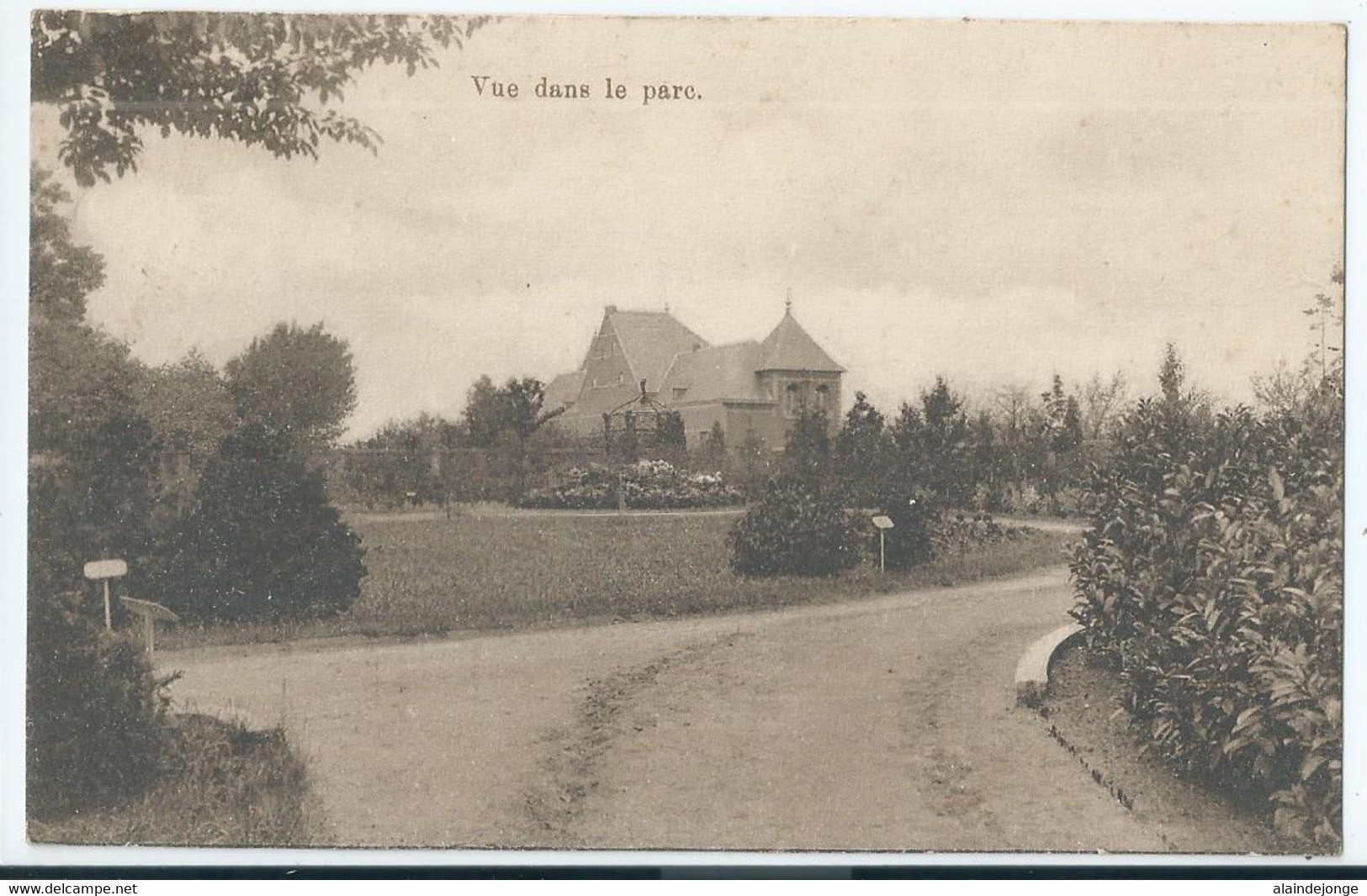 Wavre-Notre-Dame - Onze-Lieve-Vrouw-Waver - Institut Des Ursulines - Vue Dans Le Parc - 1924 - Sint-Katelijne-Waver