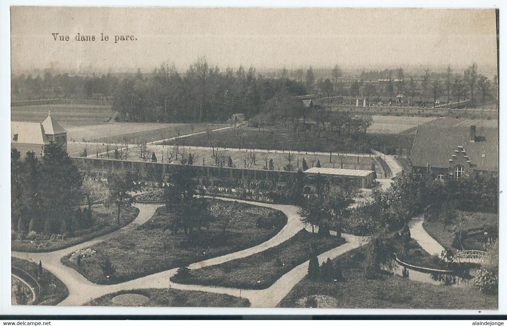 Wavre-Notre-Dame - Onze-Lieve-Vrouw-Waver - Institut Des Ursulines - Vue Dans Le Parc - 1923 - Sint-Katelijne-Waver