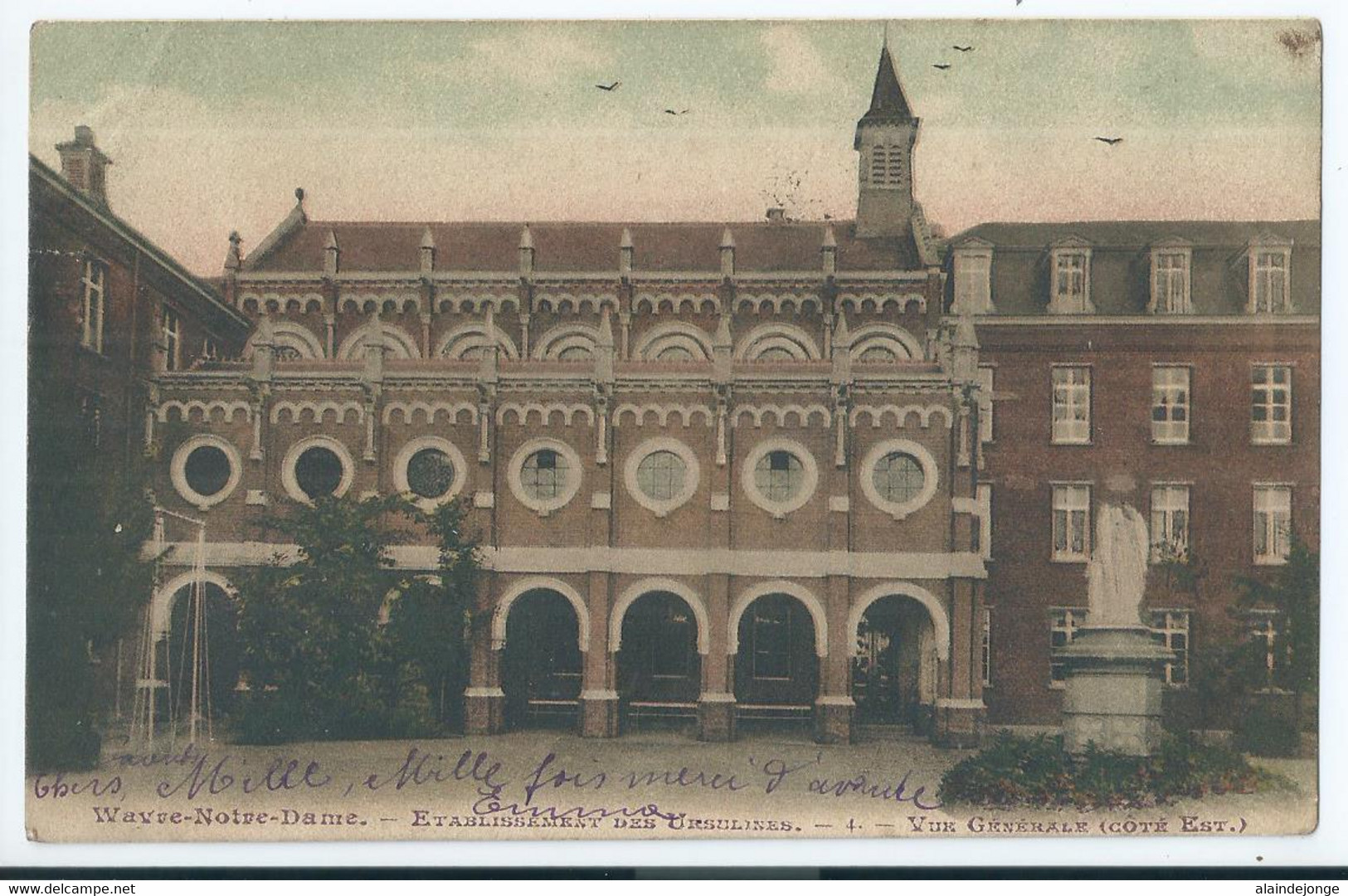 Wavre-Notre-Dame - Onze-Lieve-Vrouw-Waver - Institut Des Ursulines - Vue Générale (côté Est) - 1909 - Sint-Katelijne-Waver