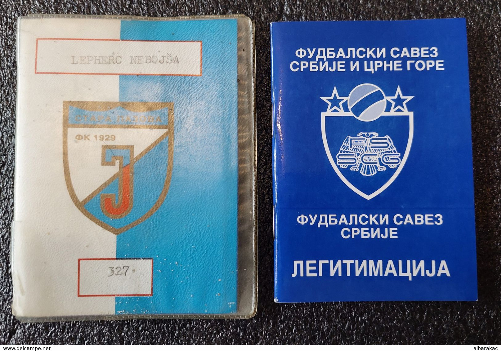 Football Soccer Union SCG - Serbia , Stara Pazova , ID Card With Photo - Abbigliamento, Souvenirs & Varie