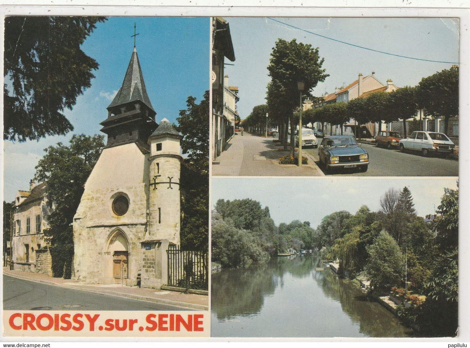 DEPT 78 : édit. Abeilles Cartes N° 14678 : Croissy Sur Seine Le Prieuré , Le Bd De La Mairie , Les Bords De La Seine - Croissy-sur-Seine