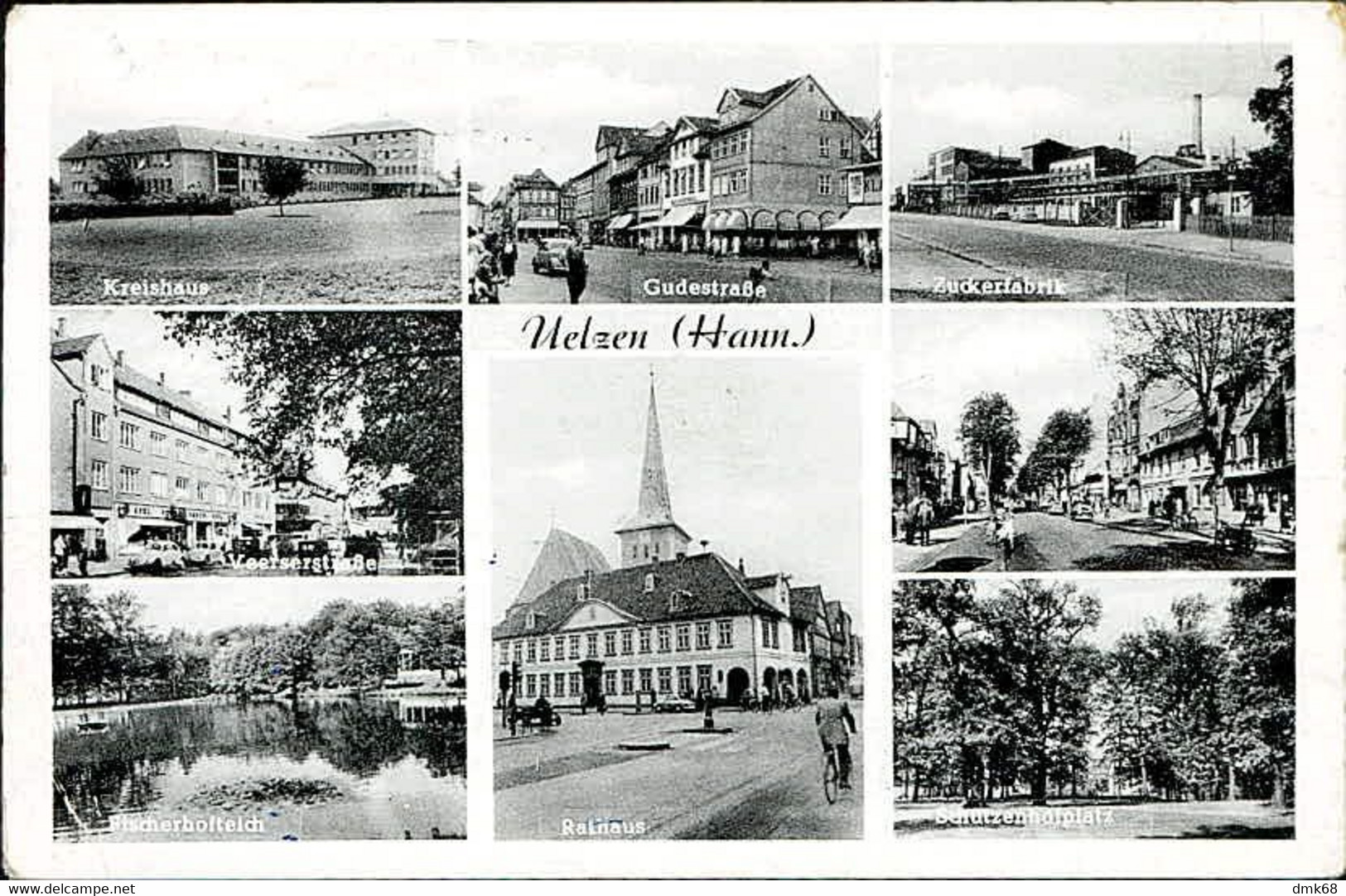 GERMANY - UELZEN - HANN. - MULTIVIEWS - VERLAG RUD, REHER - MAILED 1959  (14284) - Uelzen