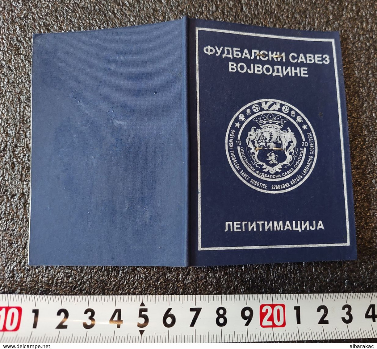 Football Soccer Union Vojvodina , Subotica - ID Card With Photo - Bekleidung, Souvenirs Und Sonstige