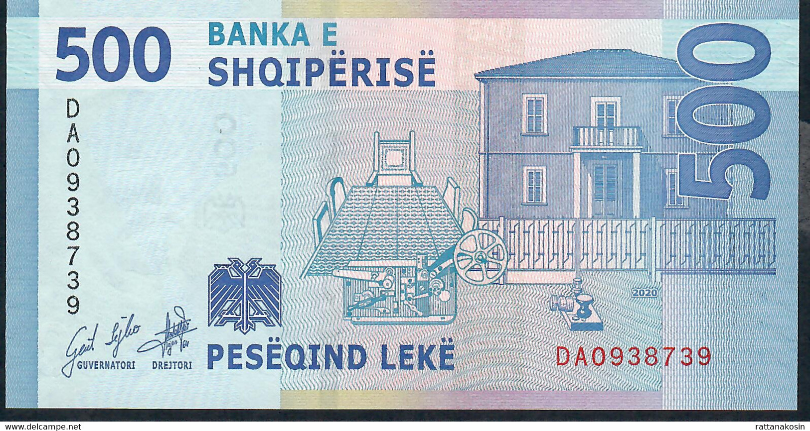 ALBANIA NLP 500 LEKE  DATED 2020 Issued 2022 #DA      UNC. - Albania