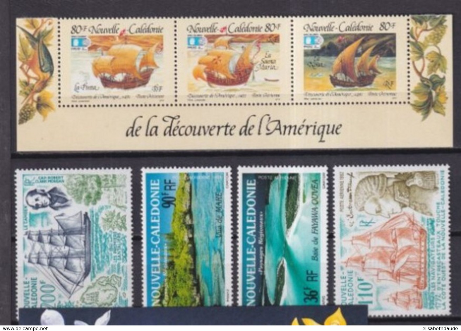 CALEDONIE - 1990/92 - COLLECTION 2 PAGES ! ** MNH - COTE YVERT 2017 = 106.1 EUR - Nuovi