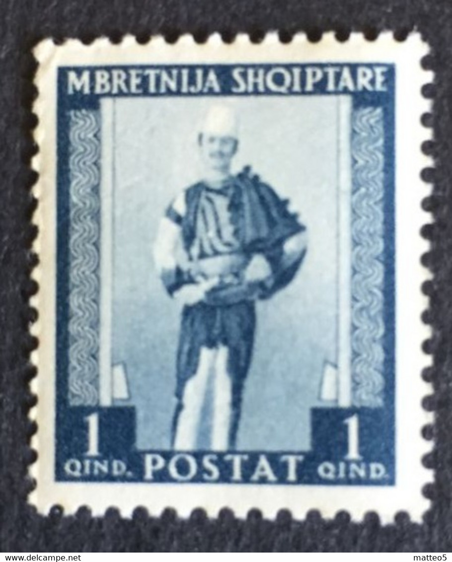 1939 - Albania - Native Costumes - 1q - New - - Albanië