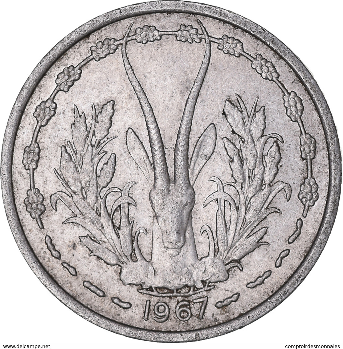 Monnaie, Communauté économique Des États De L'Afrique De L'Ouest, Franc, 1967 - Ivory Coast