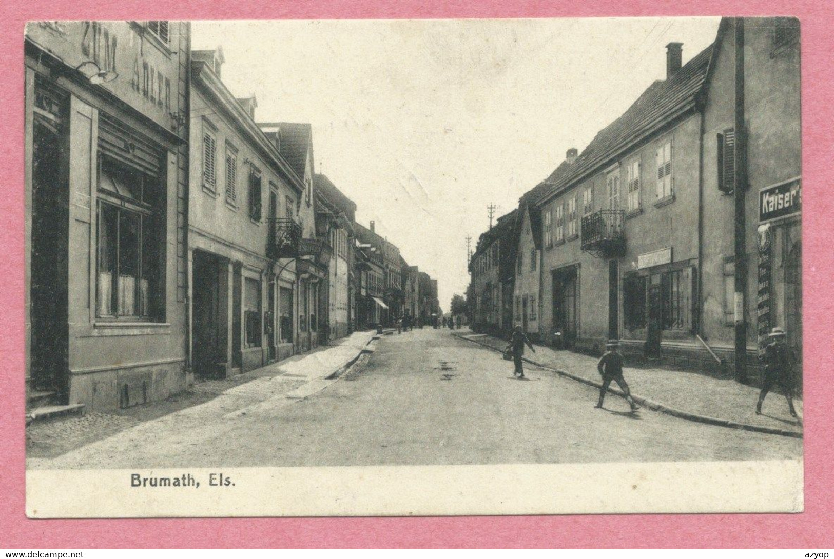 67 -  BRUMATH - Rue Non Nommée - Cachet Feldpost - Guerre 14/18 - Brumath