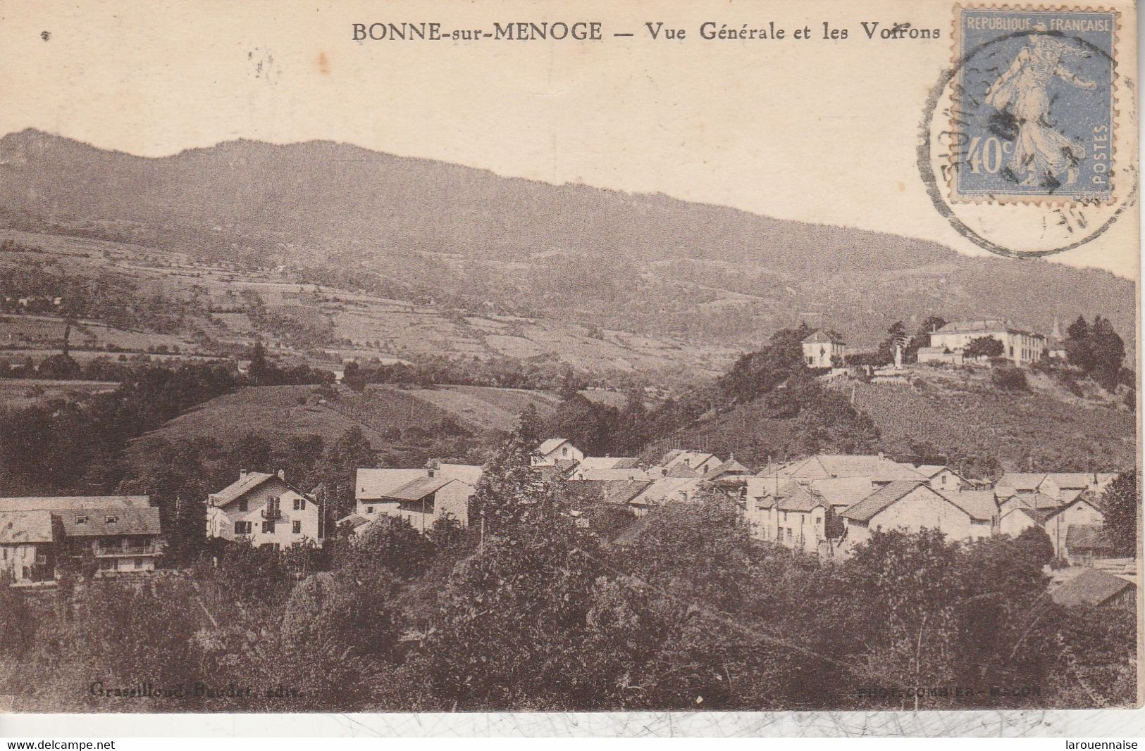 74 - BONNE SUR MENOGE - Vue Générale Et Les Voirons - Bonne