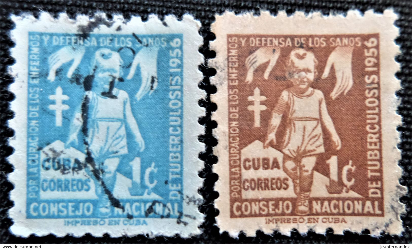 Timbre De Cuba 1956   Y&T N° 30 Et 31 - Charity Issues