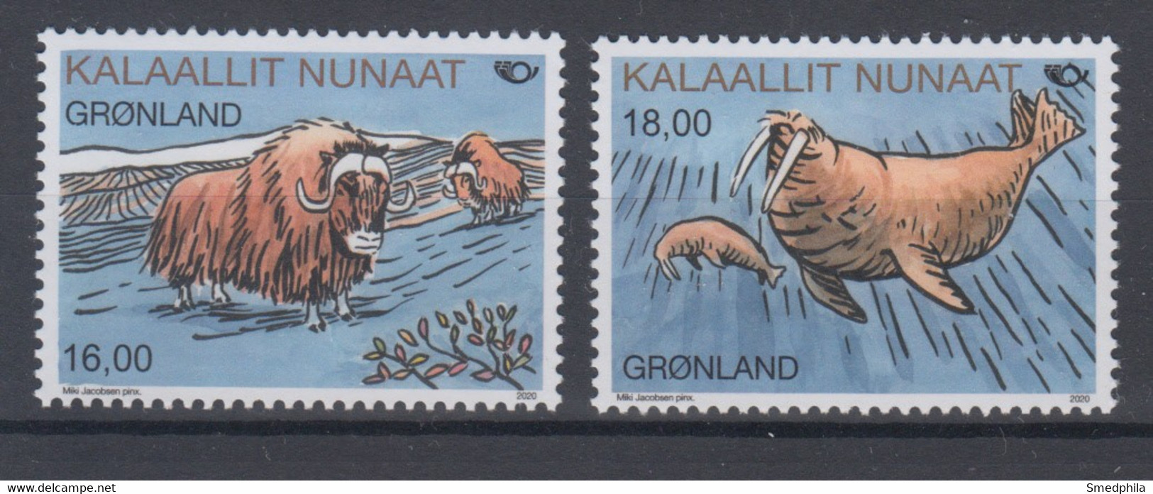 Greenland 2020 - Mammals MNH ** - Unused Stamps