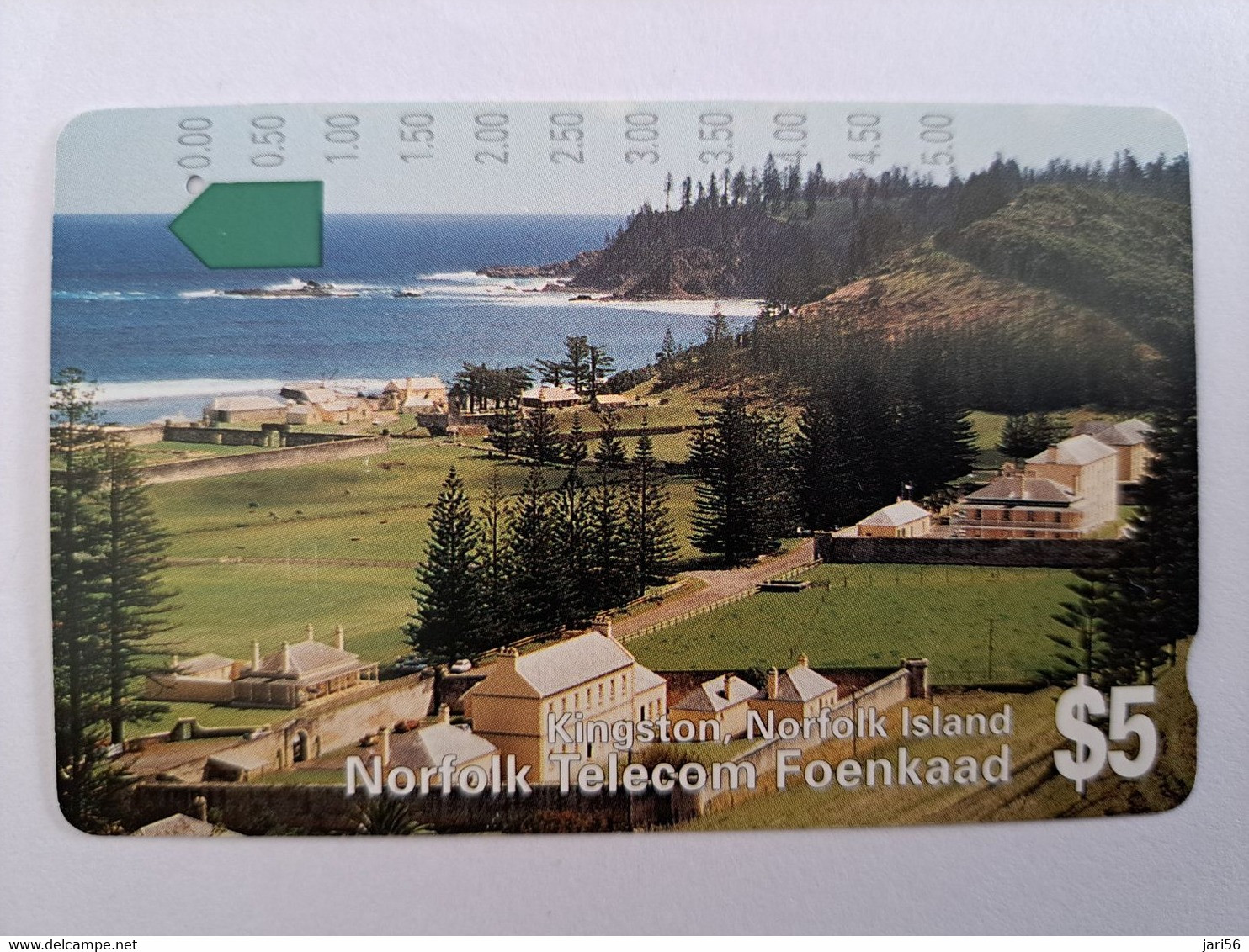 NORFOLK ISLANDS/ KINGSTON NORFOLK ISLAND $5,- SERIES NO 1 / TELSTRA  FINE USED **10731** - Isola Norfolk
