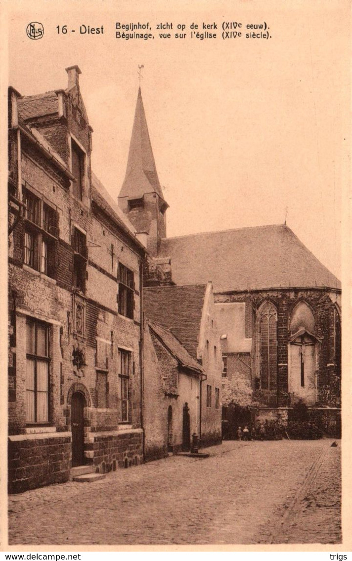 Diest - Begijnhof, Zicht Op De Kerk (XIVe Eeuw) - Diest