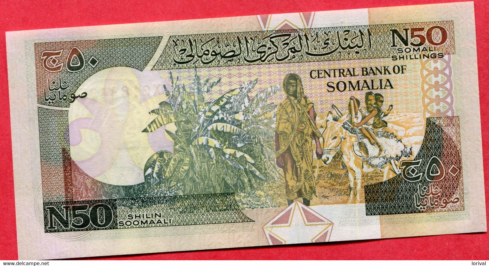 50 Shilin Neuf 3 Euros - Somalia