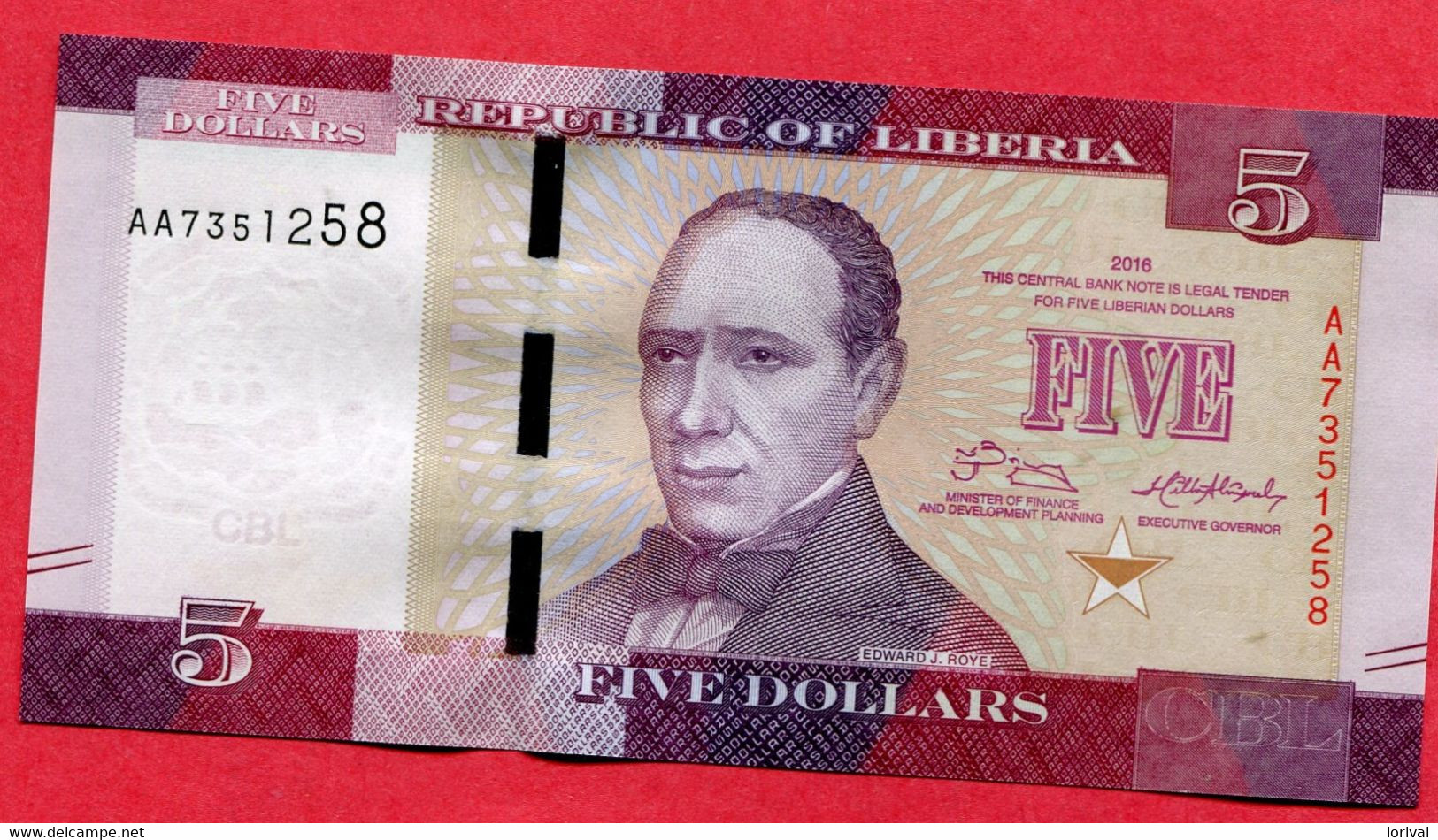 5 Dollarsneuf 3 Euros - Liberia