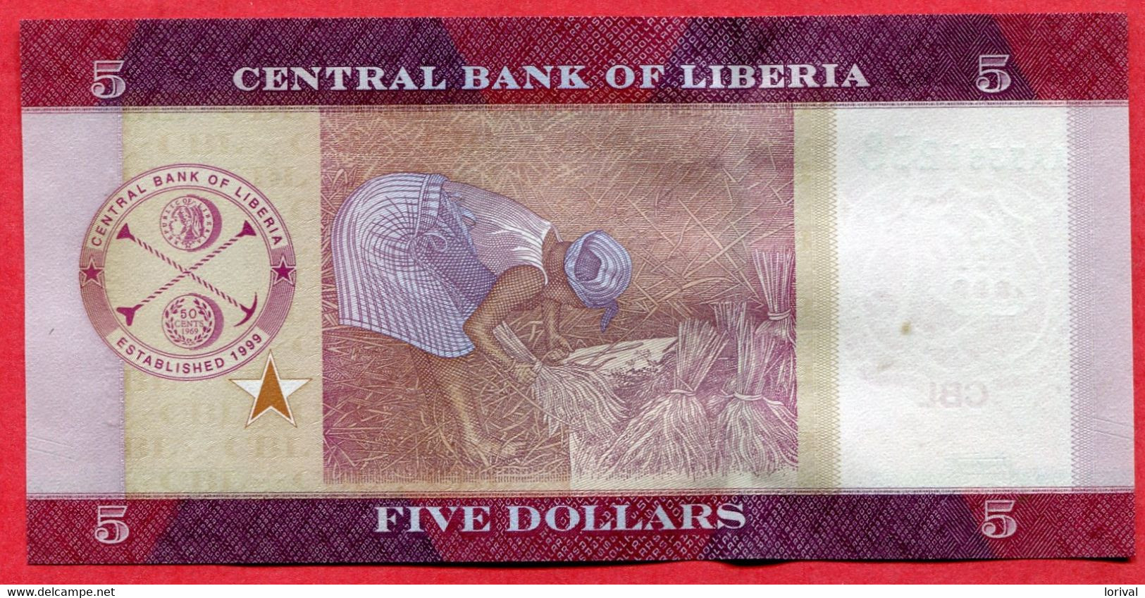 5 Dollarsneuf 3 Euros - Liberia