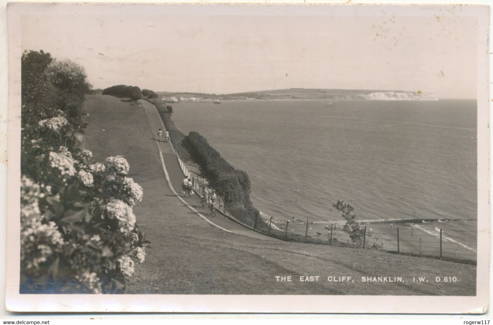 The East Cliff, Shanklin, I.W., 1951 Postcard - Shanklin