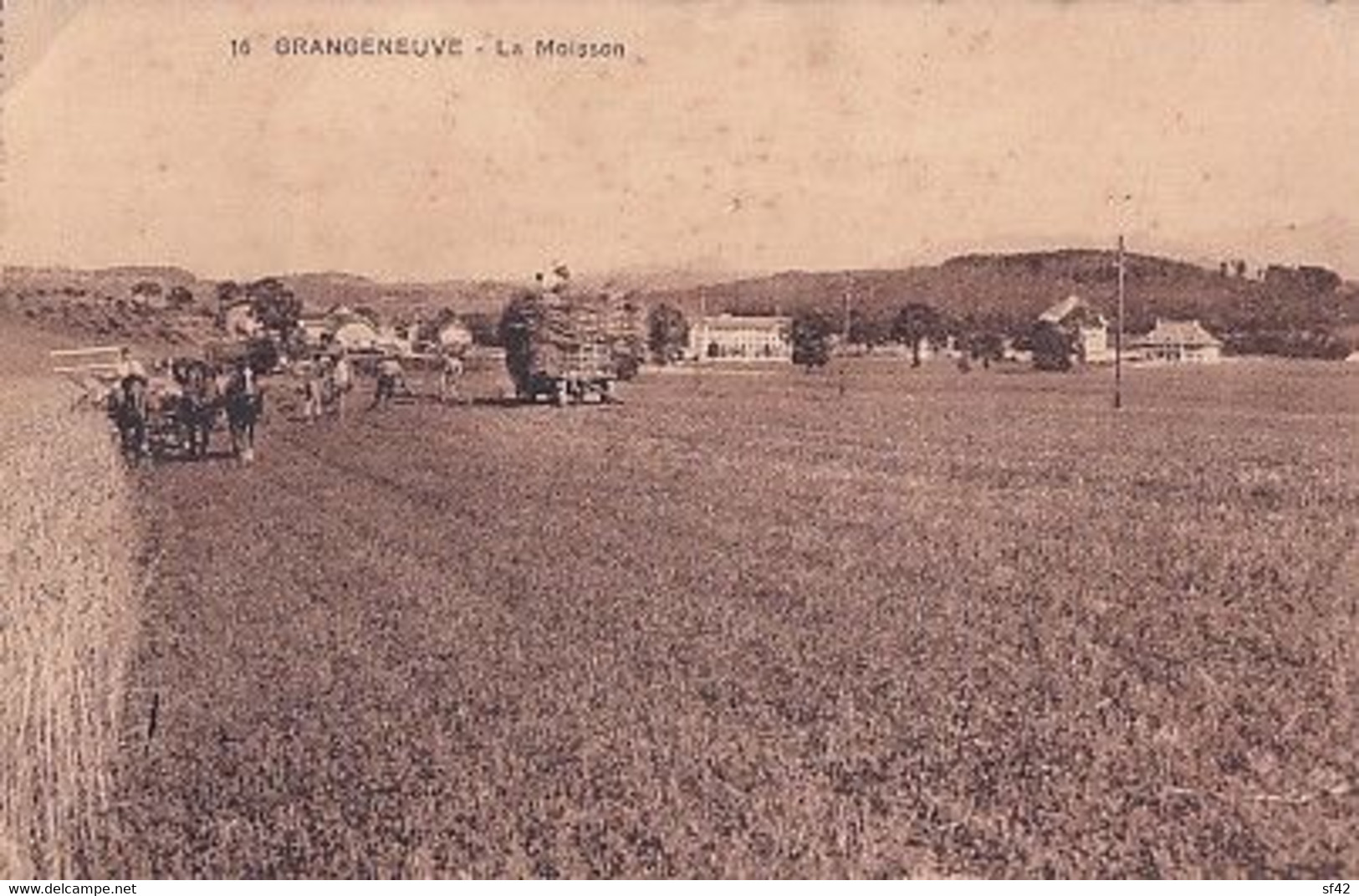 GRANGENEUVE   PRES POSIEUX                       LA MOISSON - Posieux