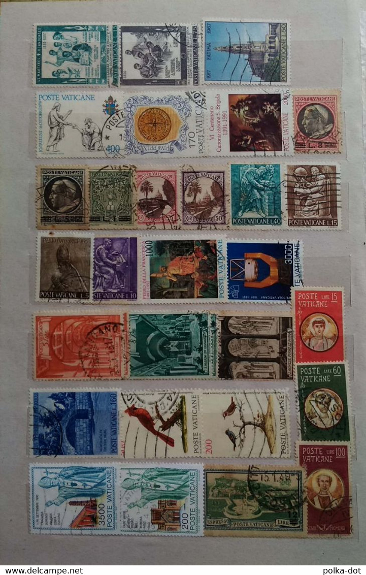 Vatican large 10 page coll mint and used 240 diff early to modern period