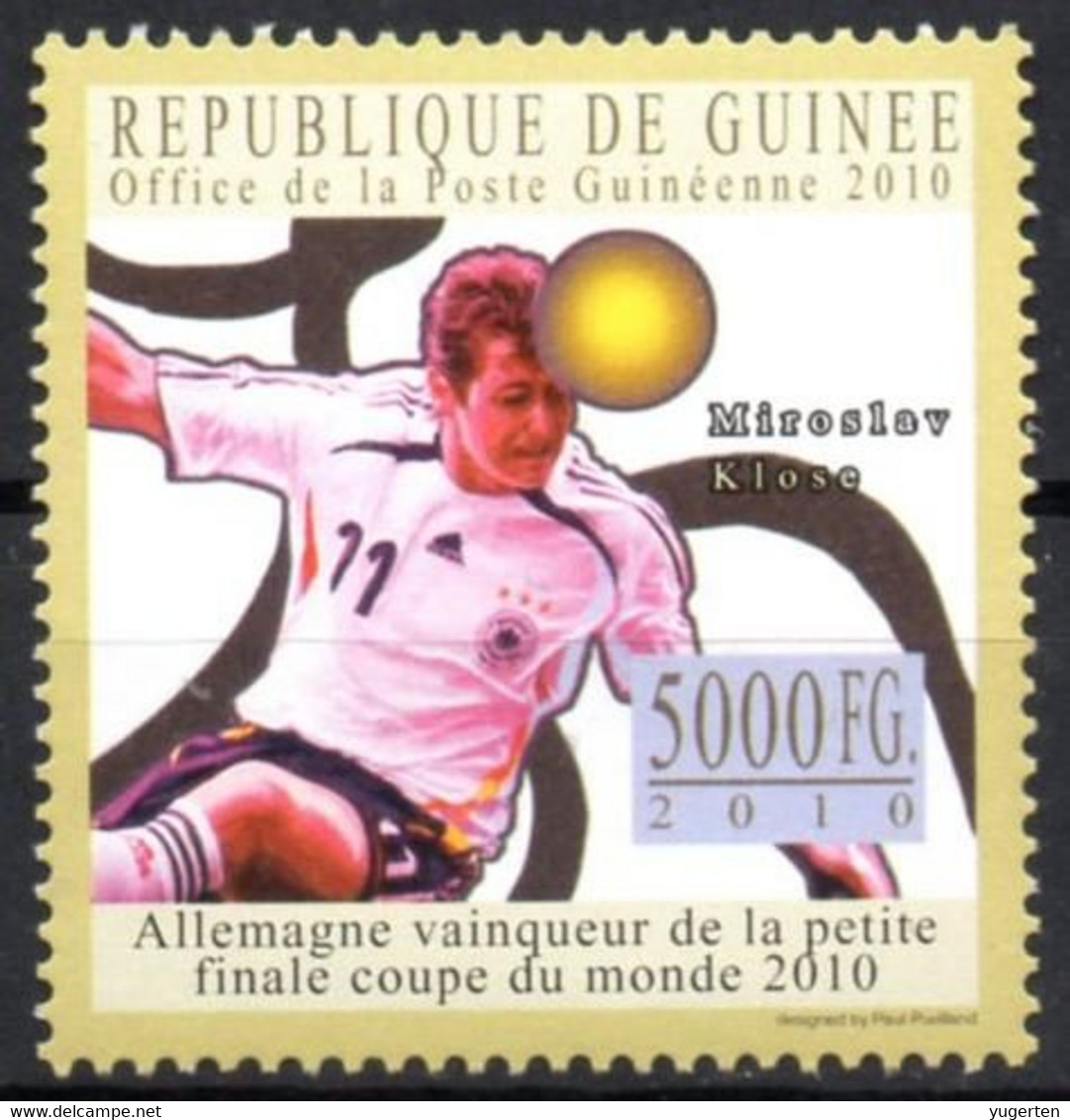 GUINEA 2010 - 1v - MNH -  Miroslav Klose - Germany - Football Fußball Fútbol Soccer Calcio Voetbal Futebol - World Cup - 2010 – South Africa