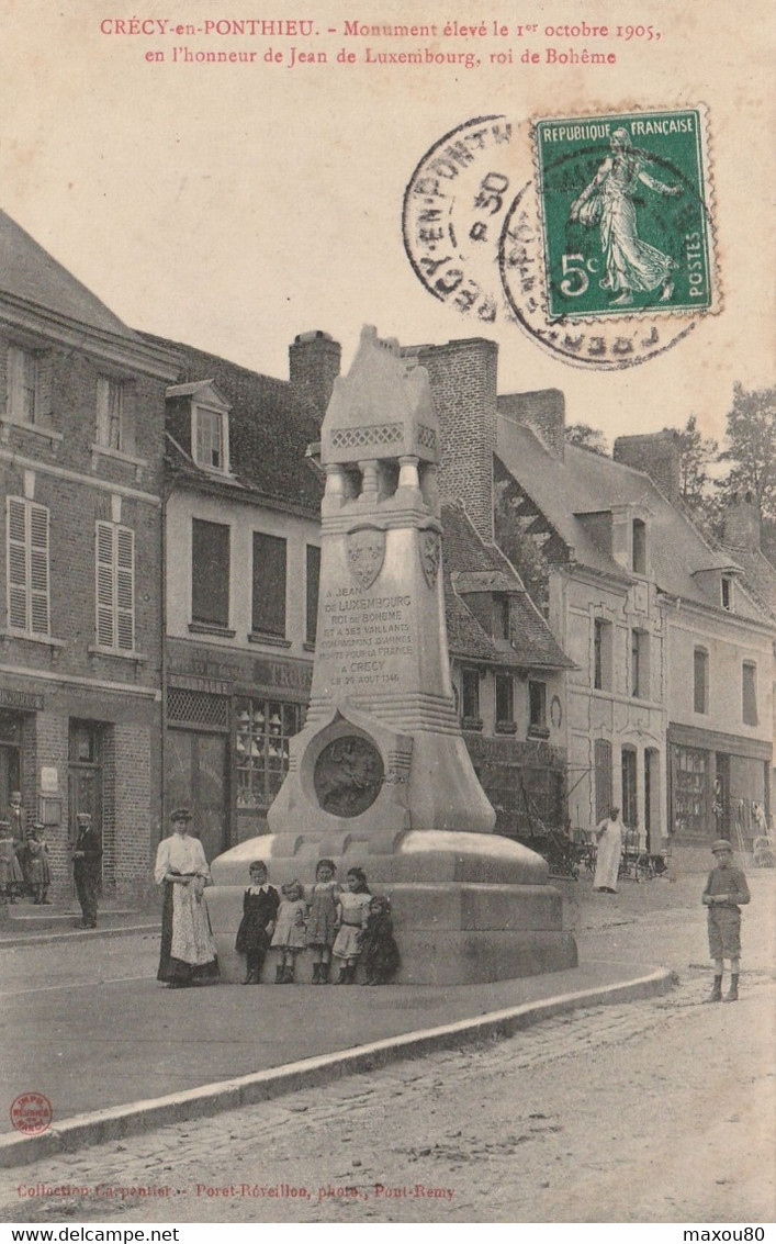 CRECY-EN-PONTHIEU  -  Monument - Crecy En Ponthieu