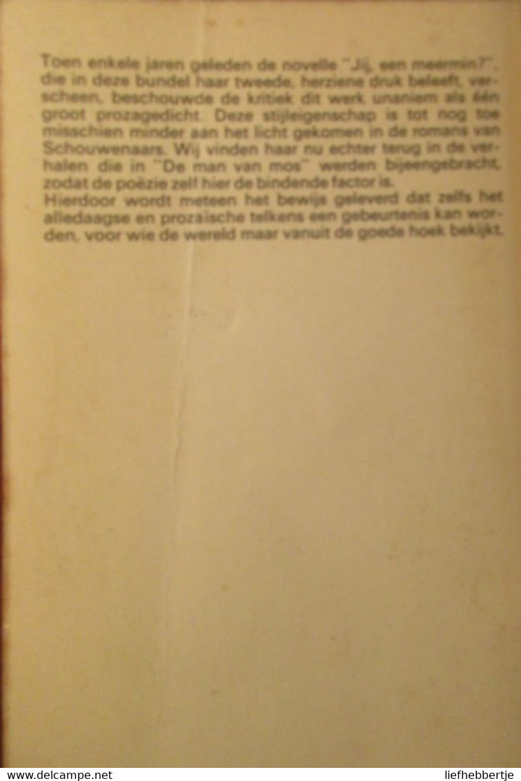 De Man Van Mos - Door Clem Schouwenaars - 1966 - Otros & Sin Clasificación