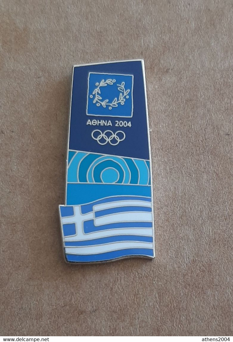 Athens 2004 Olympic Games - Greek Flag Pin #4 - Jeux Olympiques